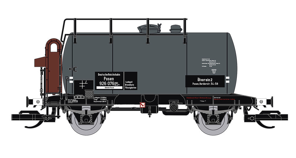 Saxonia 120113 - Kesselwagen Deutz mit Bremserhaus, "Ölverein 2", DRG Ep.II