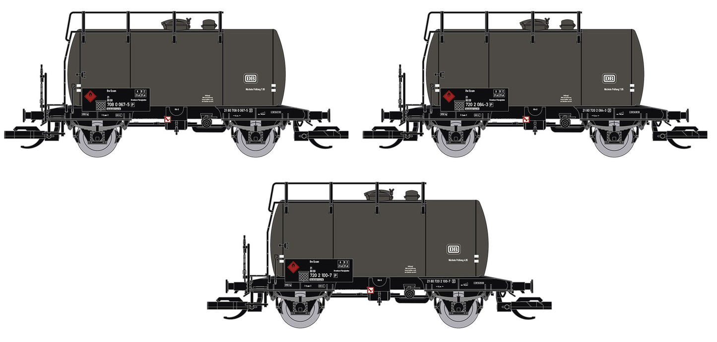 Saxonia 120116 - 3er Set Kesselwagen 'Deutz' DB Ep.IV