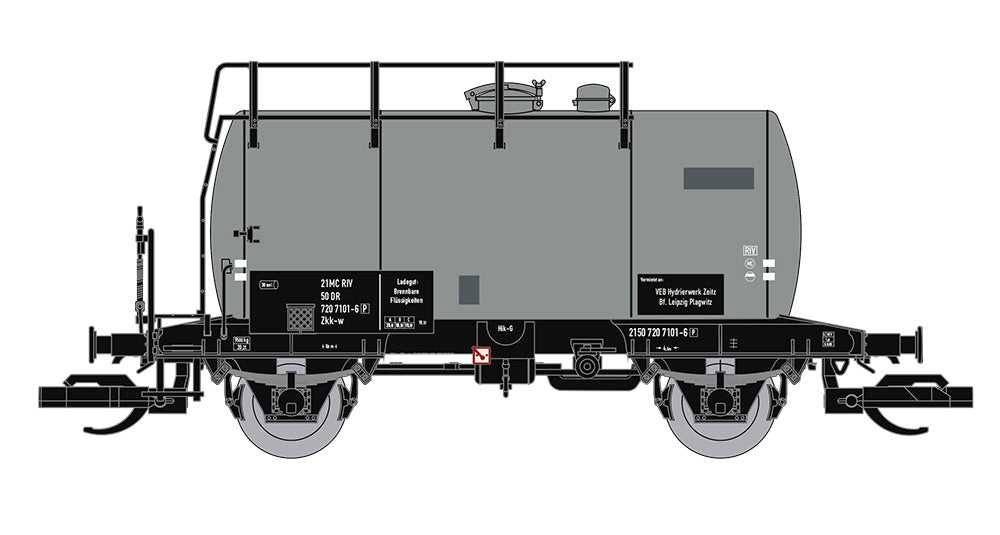 Saxonia 120117 - Kesselwagen Deutz Grau, Flicken, DR Ep.IV