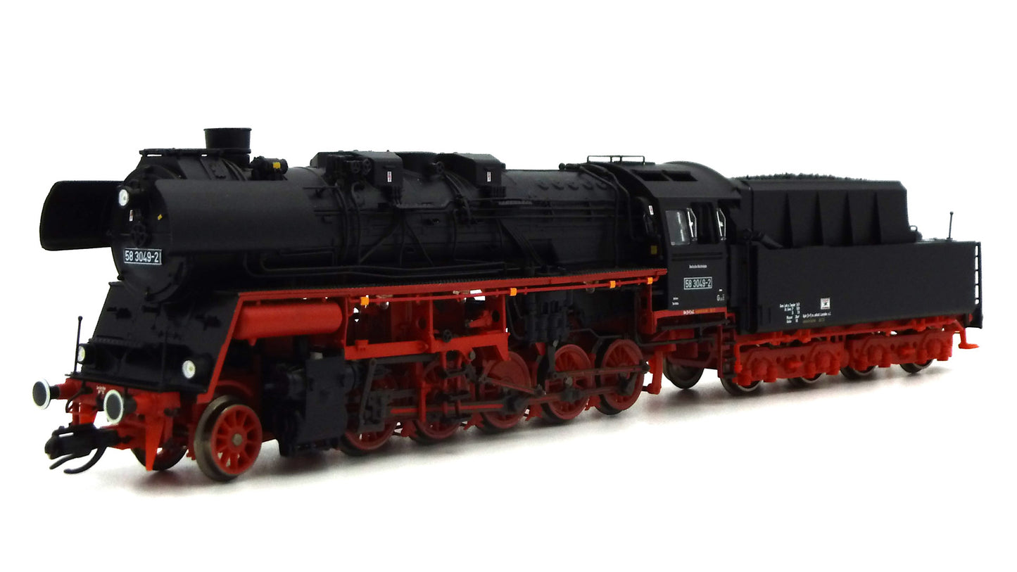 120131 Dampflok BR58.30 T28-Tender, DR IV, DC-Sound