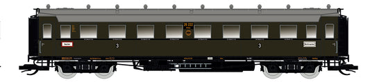 87180 H0 Personenwagen C4Ü Sa 07 mit Beleuchtung, DRG Ep.II