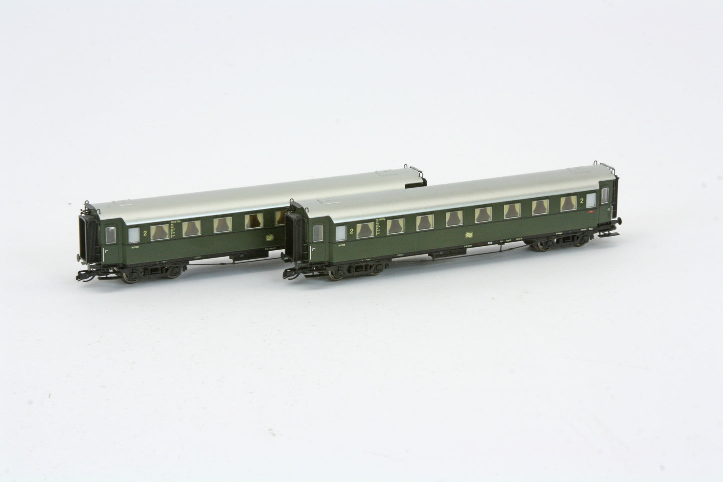 120187 TT 2er Set Personenwagen C4Ü Sa 07 mit Beleuchtung, DB Ep.III