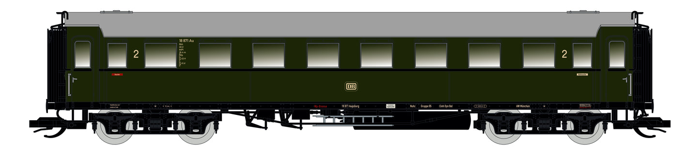 87188 H0 Personenwagen C4Ü Sa 07 mit Beleuchtung, DB Ep.III