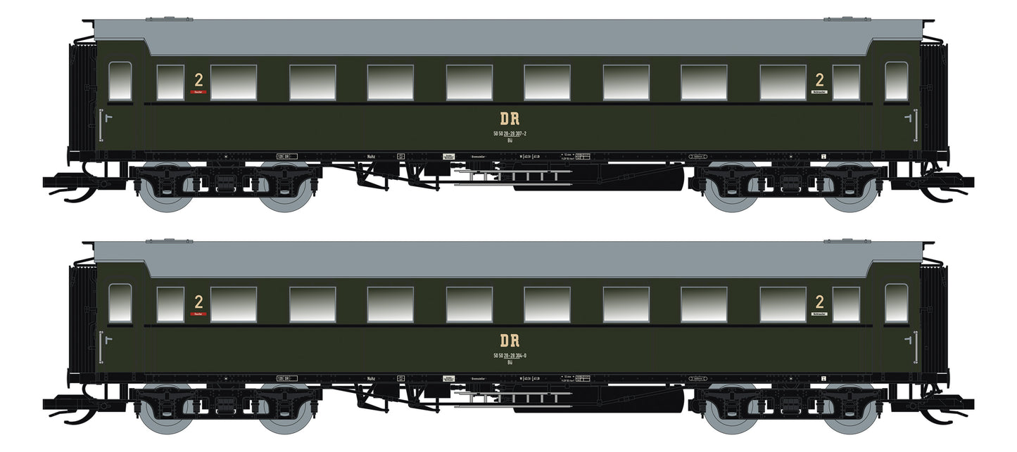 120195 TT 2er Set Personenwagen C4Ü Sa 07, DR Ep.IV