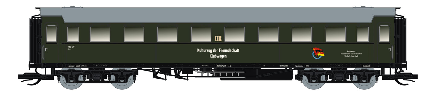 120222 TT Personenwagen C4Ü Sa 07 mit Beleuchtung, "Kulturzug", DR Ep.III