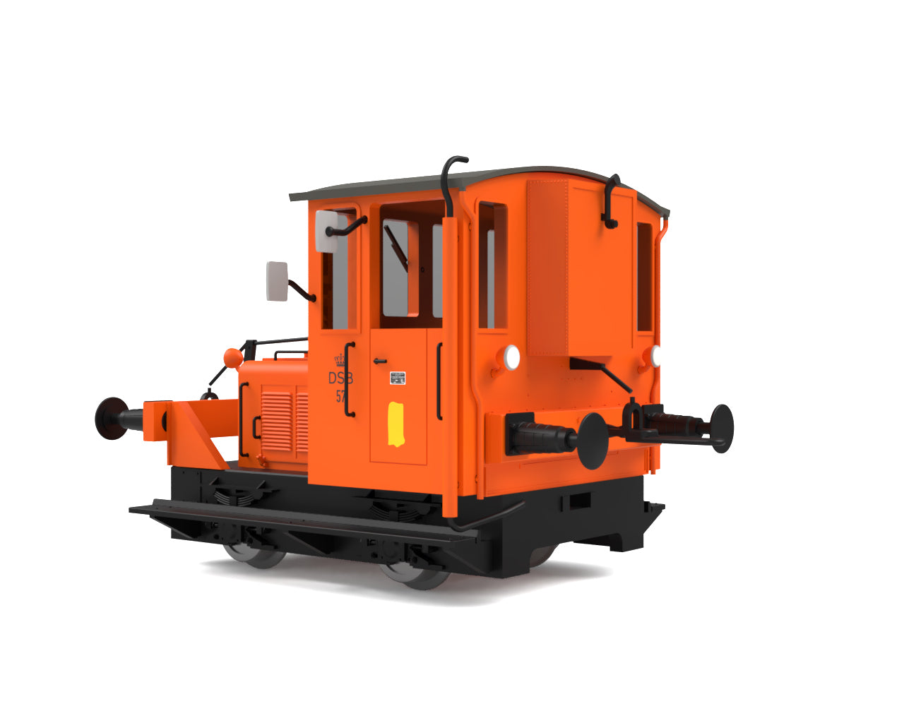 87231 H0 Rangiertraktor 57 Orange, DSB Ep. IV DC-Analog