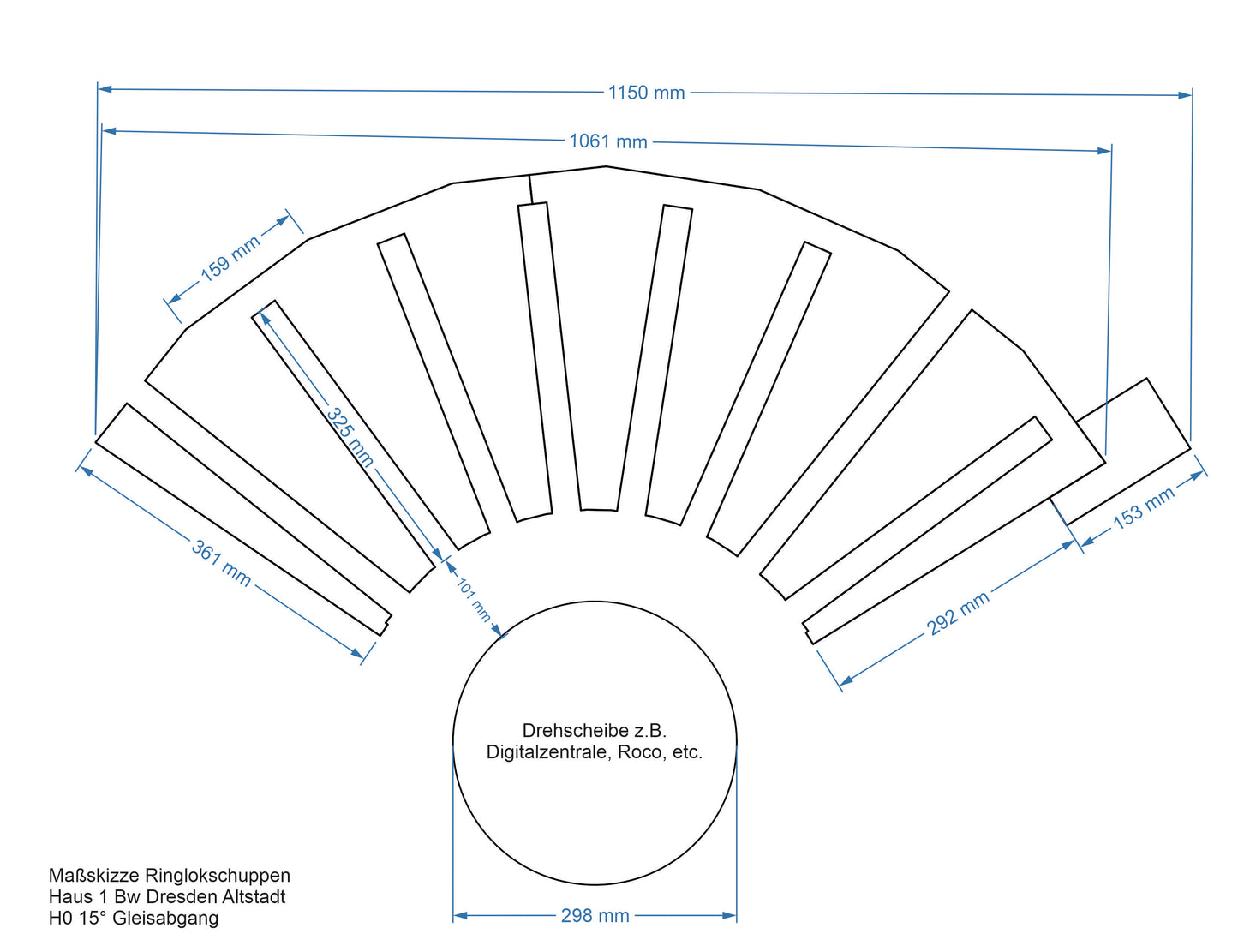 87714 Bw Dresden Altstadt Haus 1 (15° Teilung)