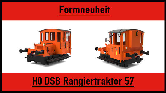 Neu in H0: Rangiertraktor 57 der DSB / Nyhed i H0: Rangertraktor 57 fra DSB