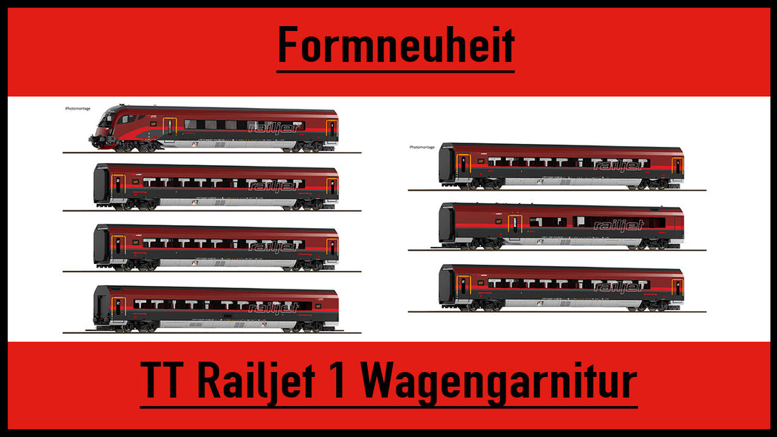 Formneuheit in TT: Railjet 1 der ÖBB