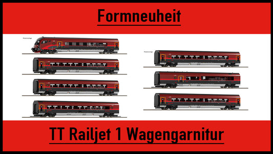 Formneuheit in TT: Railjet 1 der ÖBB