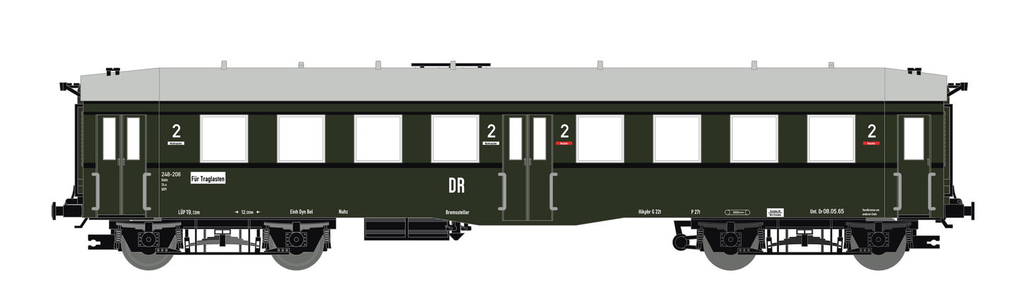 Saxonia 120005-2 Reisezugwagen "Altenberg" 2.Kl. DR Epoche III, gealtert