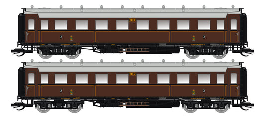 120173 TT 2er Set Personenwagen C4Ü Sa 07 K.Sächs.Sts.E.B. Ep.I