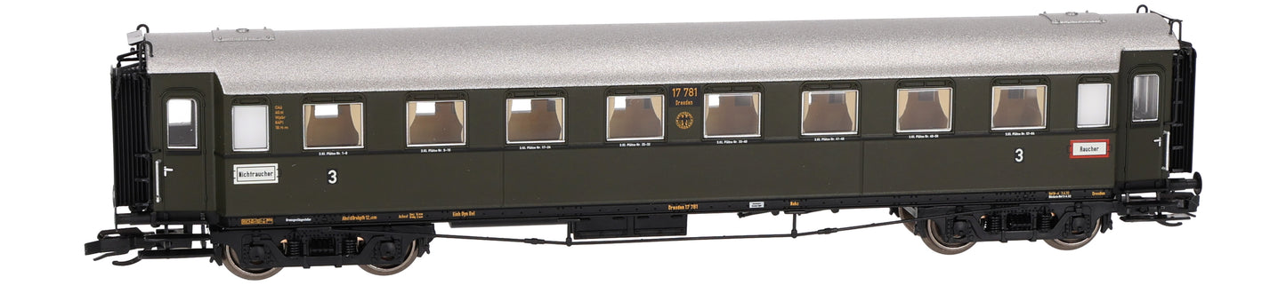 120180-2 TT Personenwagen C4Ü Sa 07 mit Beleuchtung, DRG Ep.II
