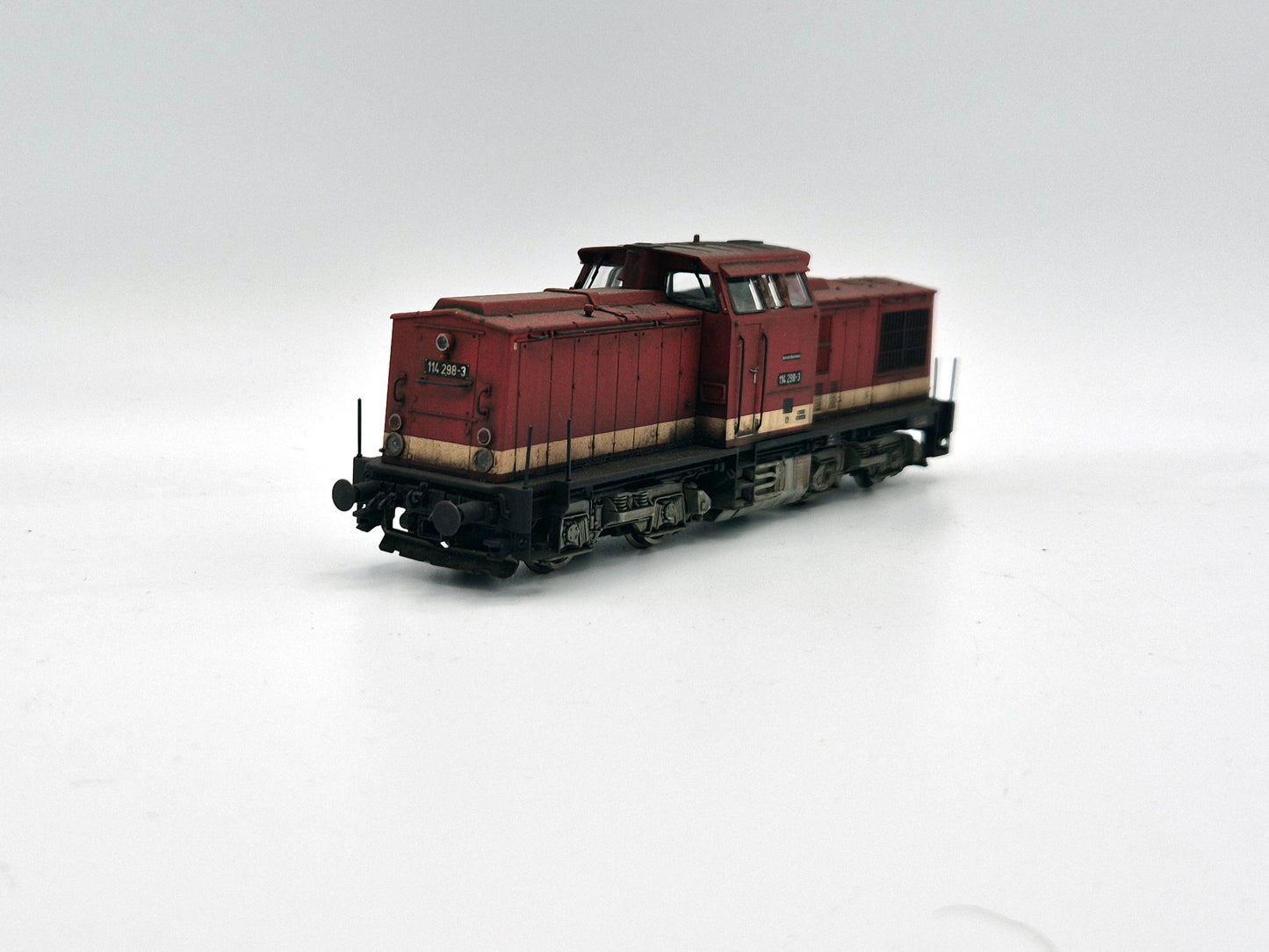 Roco 70812 H0 Diesellok 114 298-3, DR, Ep.IV, DC-Sound gealtert