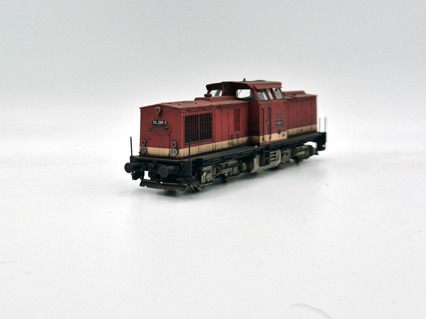 Roco 70812 H0 Diesellok 114 298-3, DR, Ep.IV, DC-Sound gealtert