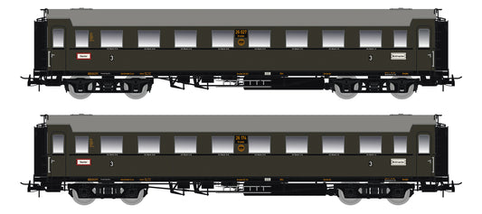 87177 H0 2er Set Personenwagen C4Ü Sa 07, DRG Ep.II