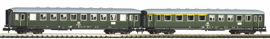 Piko 40621 2er Set Schürzeneilzugwagen 1./2. Klasse und 2. Klasse DB IV