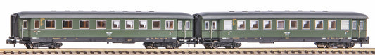 Piko 40623 2er Set Schürzeneilzugwagen 2./3. Klasse und 3. Klasse DRB II