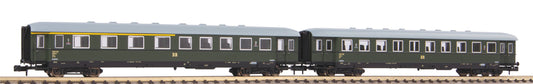 Piko 40628 2er Set Schürzeneilzugwagen 1./2. Klasse + 2. Klasse DR III