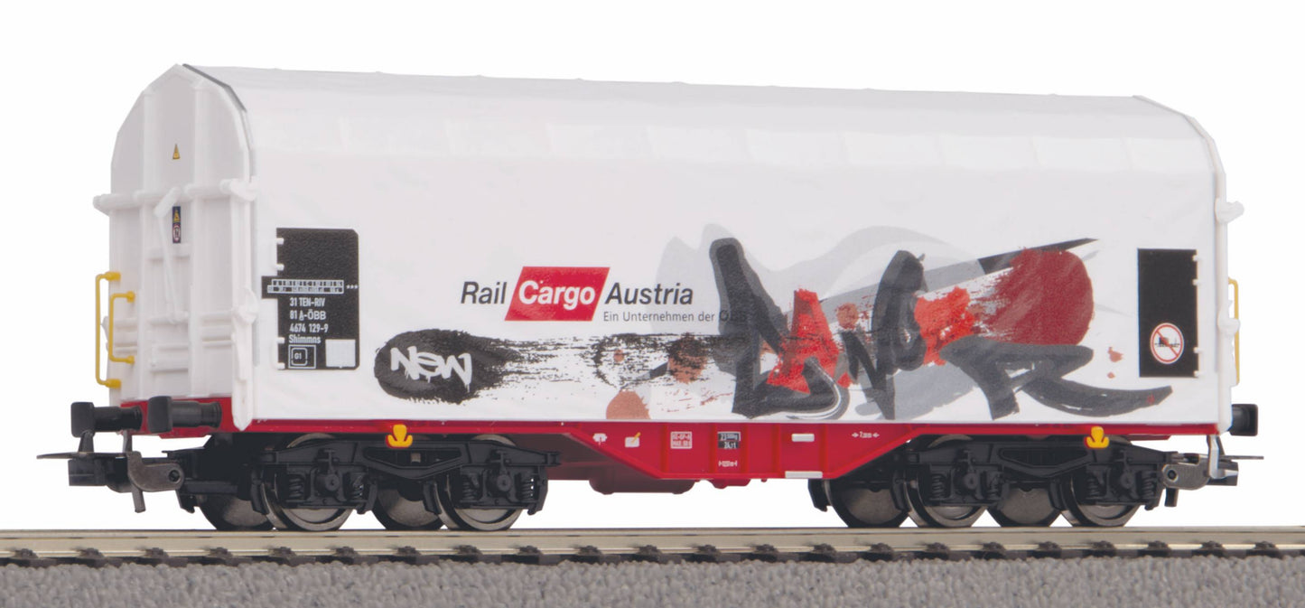 Piko 58982 Schiebeplanenwagen Rail Cargo Austria VI mit Graffiti