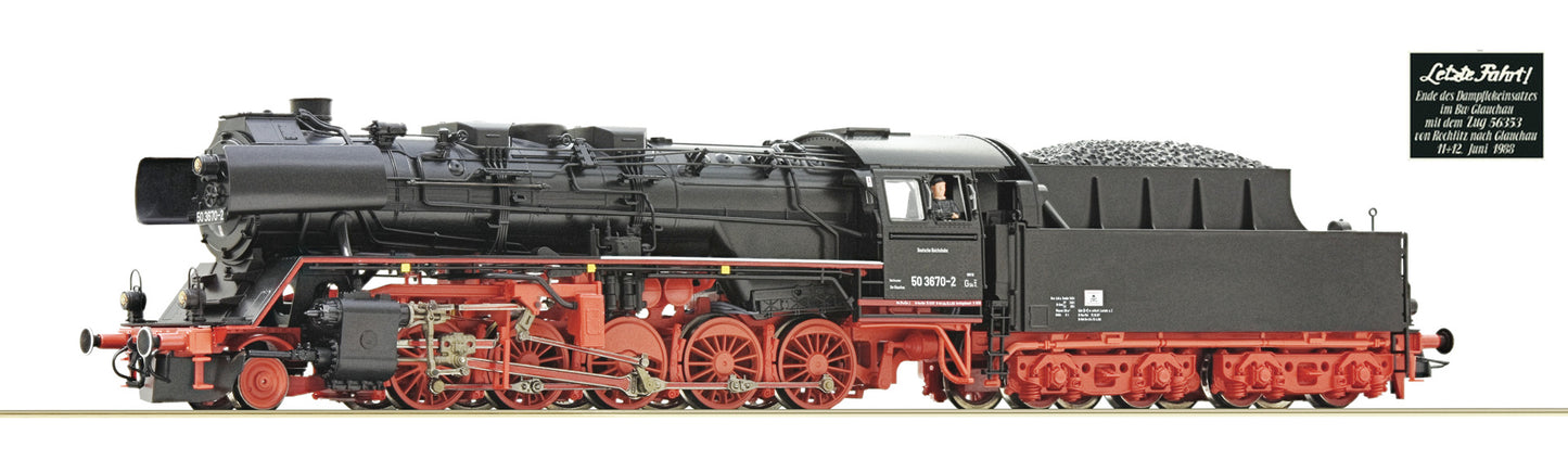 Roco 70287 Dampflokomotive 50 3670-2, DR IV